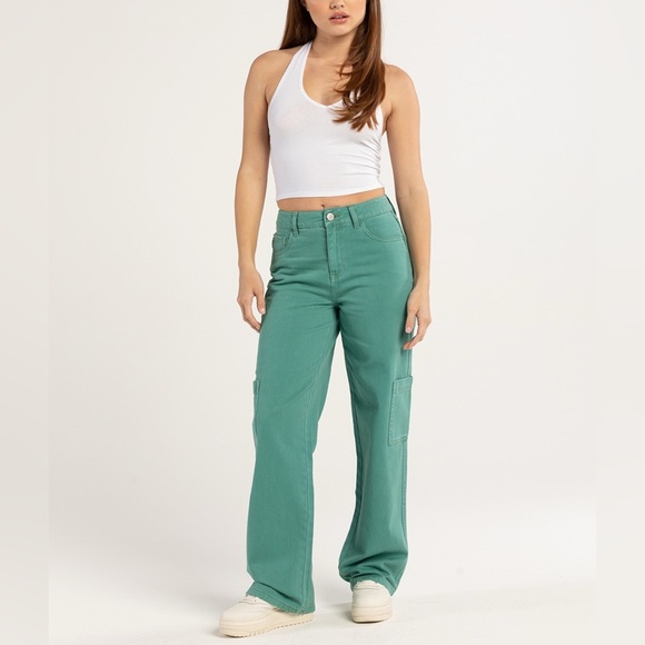 Full Tilt Denim - NWT Tilly’s Full Tilt Teal Utility Carpenter Jeans - Size 28